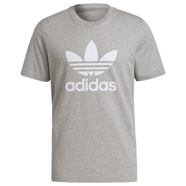 Grau/Weiß Trefoil adidas Classics Originals Adicolor T-Shirt -