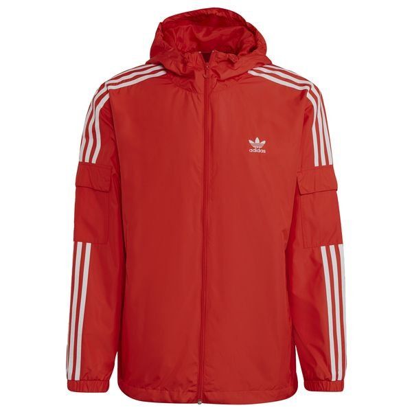 adidas windbreaker jacket red