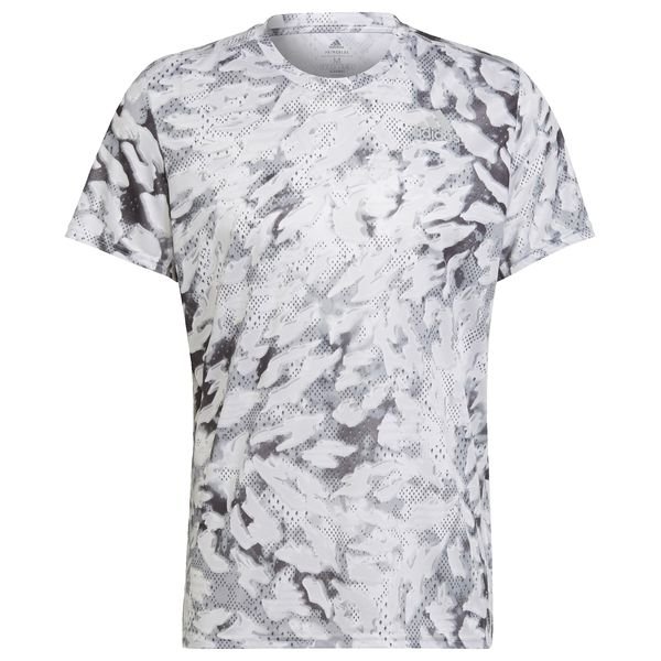 adidas Training T-Shirt Fast Graphic - Grey One/White | www ...