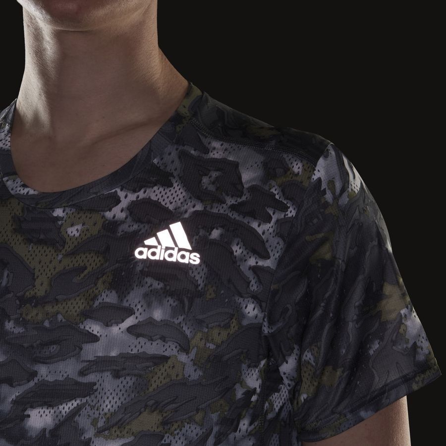 adidas Running T-Shirt Primeblue Fast Graphic - Grey Six