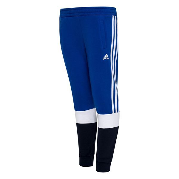 adidas Colorblock Fleece Pants - Bold Blue/Navy/White Kids | www ...