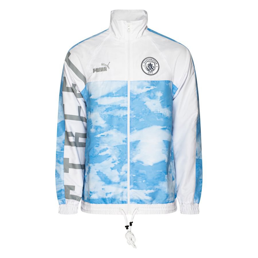 MCFC Street Soccer Track Jacket Puma White-Team Light Blue thumbnail