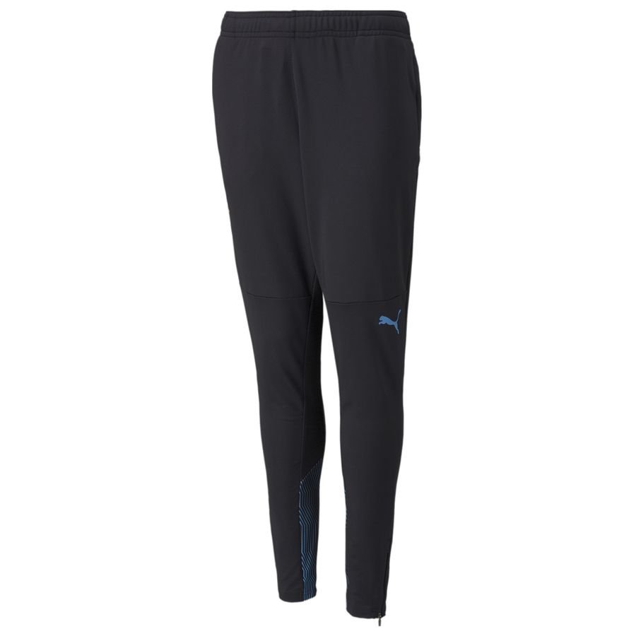 OM Training Pant with pockets with zips Jr Puma Black-Bleu Azur thumbnail