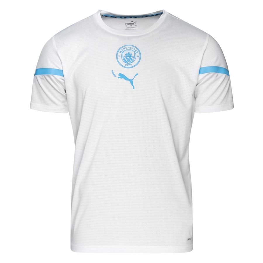 Manchester City Tränings T-Shirt Pre Match - Vit/Blå