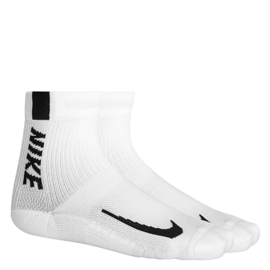 Nike Løbesokker Multiplier Ankel 2-Pak - Hvid/Sort thumbnail