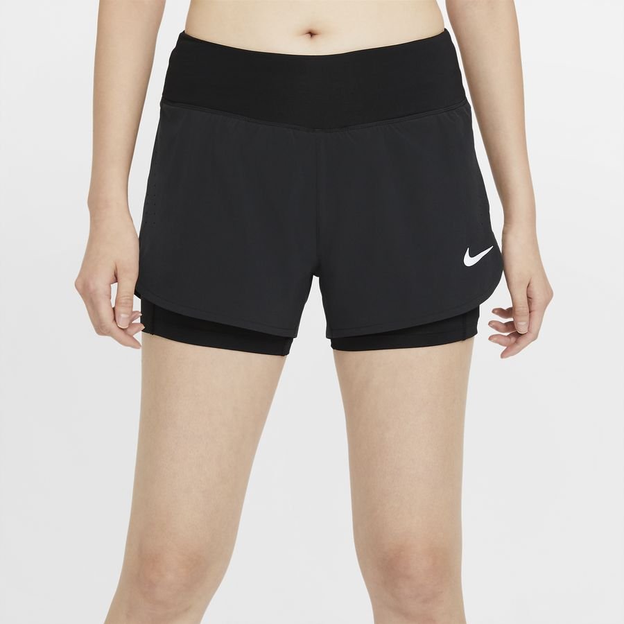Nike Løbeshorts 2I1 Eclipse - Sort/Sølv Kvinde thumbnail