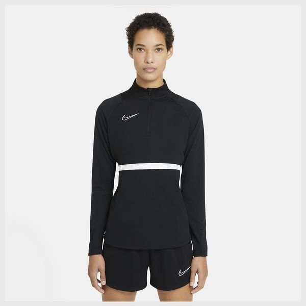 Nike Training Shirt Academy 21 Drill Top - Black/White Woman | www ...