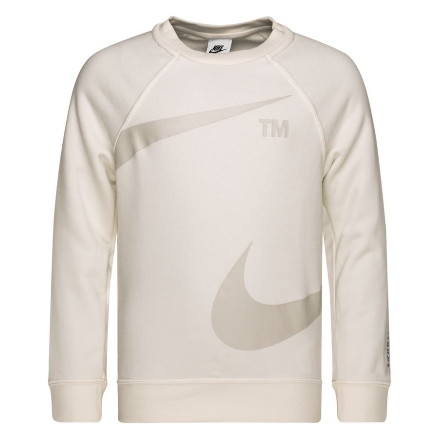 Nike Sweatshirt NSW Fleece Swoosh - Hvid/Grå Børn thumbnail