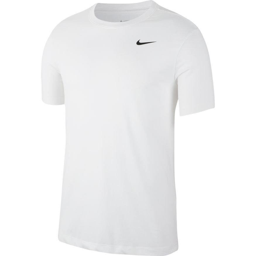 Nike Trænings T-Shirt Dri-FIT Solid Crew - Hvid/Sort thumbnail