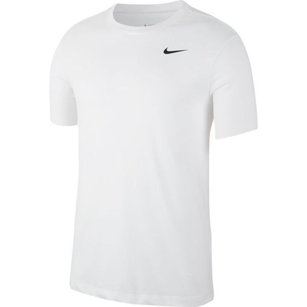 Nike Training T-Shirt Dri-FIT Solid Crew - White/Black | www ...