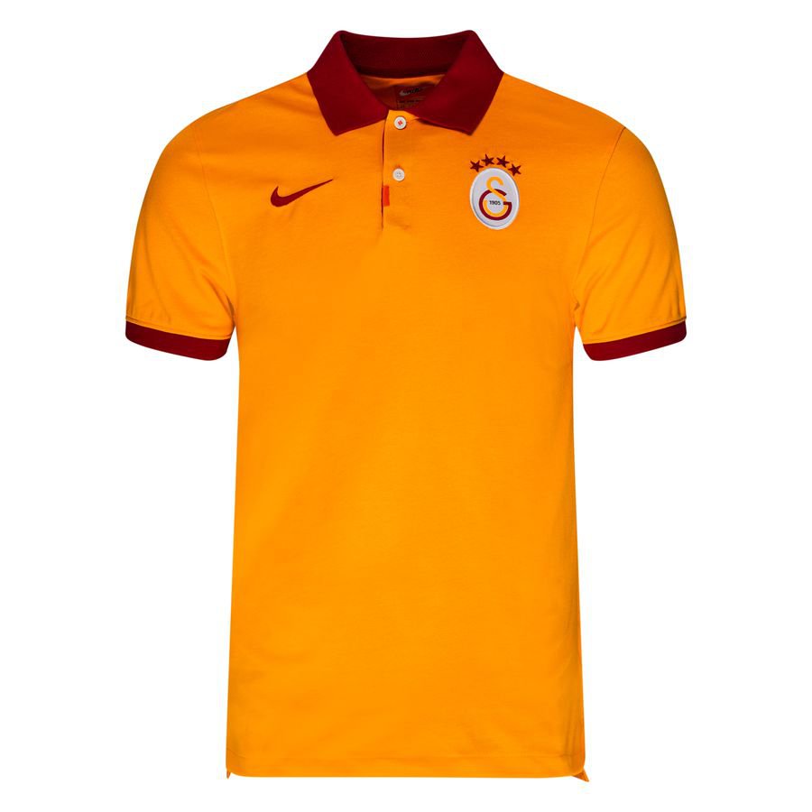 Galatasaray Piké Slim Fit - Orange/Röd