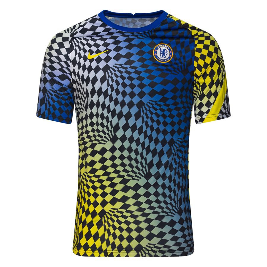 Chelsea Tränings T-Shirt Pre Match Dri-FIT - Blå/Gul