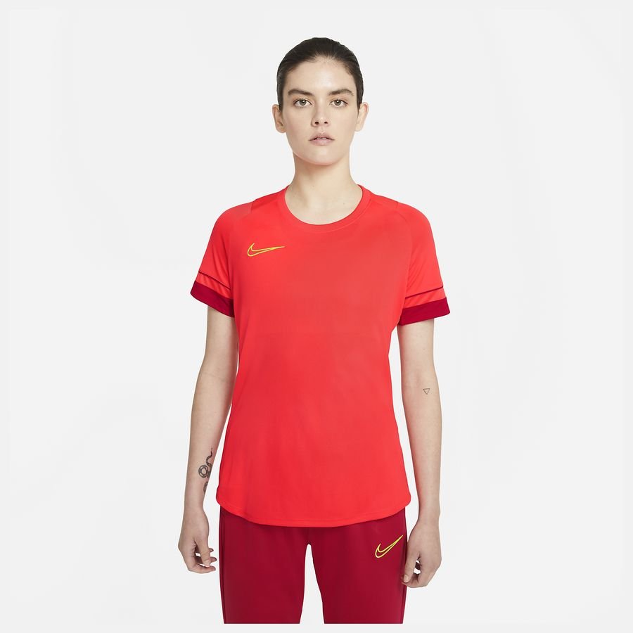 Nike Trænings T-Shirt Dri-FIT Academy 21 - Rød/Rød/Neon Kvinde thumbnail
