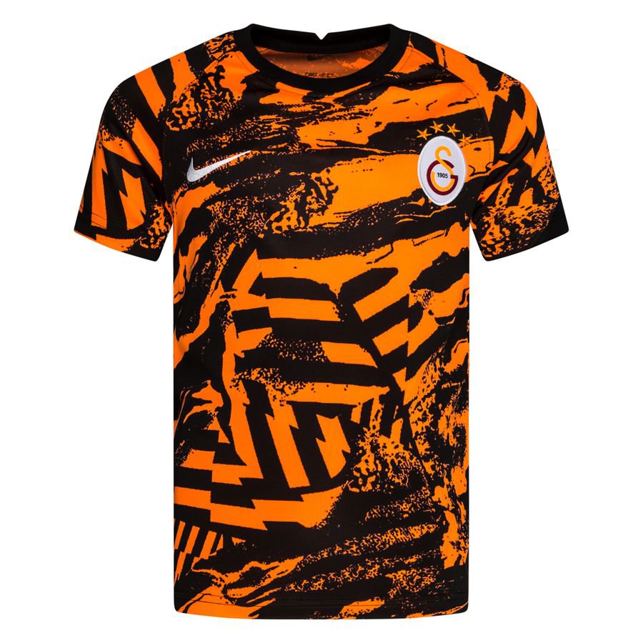 Galatasaray Tränings T-Shirt Pre Match - Orange/Svart Barn