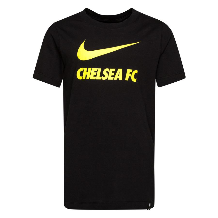 Chelsea T-Shirt Swoosh Club - Sort/Neon Børn