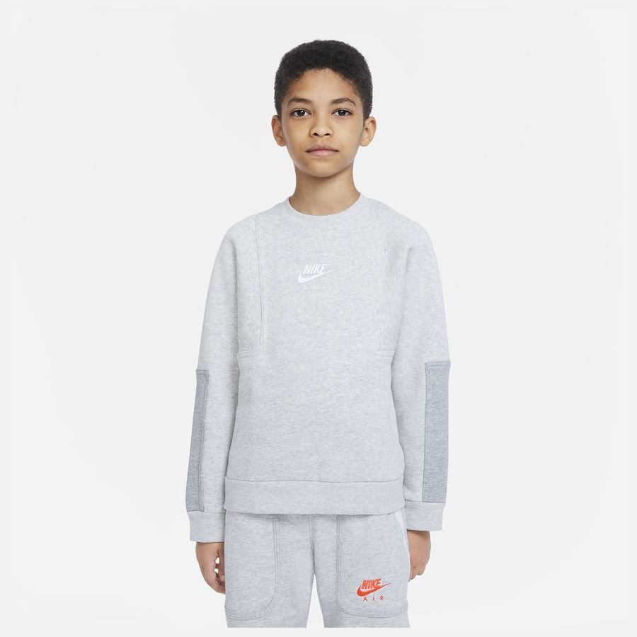 Nike Sweatshirt NSW Air Crew - Grå/Hvid Børn thumbnail