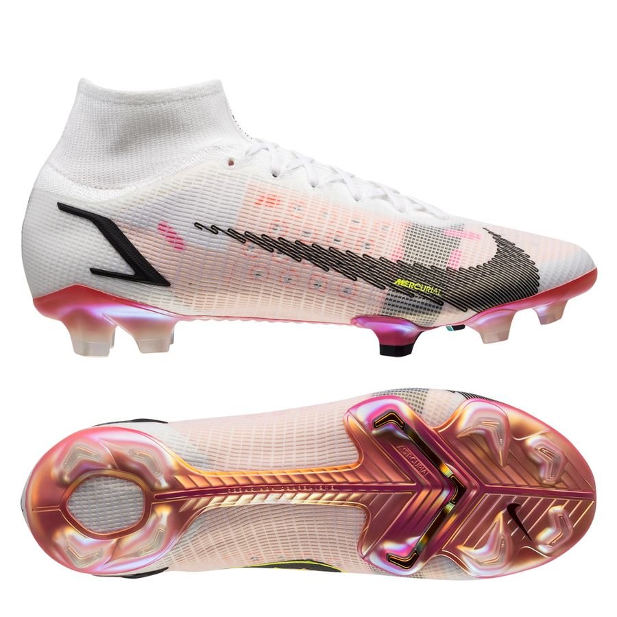 Nike Mercurial Superfly 8 Elite FG Rawdacious - Hvid/Rød/Pink