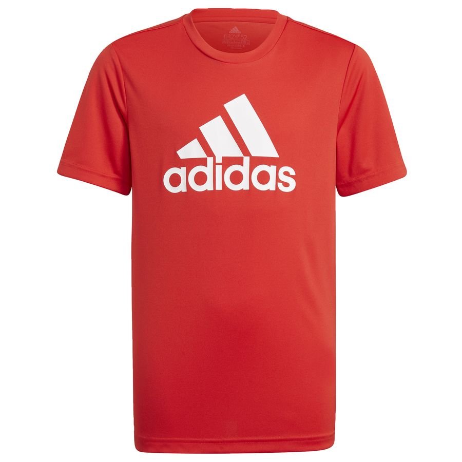 adidas Designed To Move Big Logo T-shirt Rød Børn thumbnail