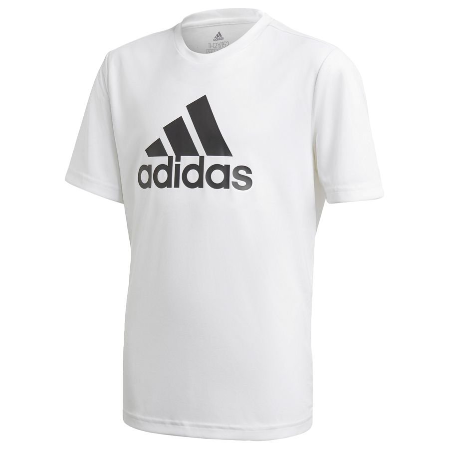 adidas Designed To Move Big Logo T-shirt Hvid Børn thumbnail