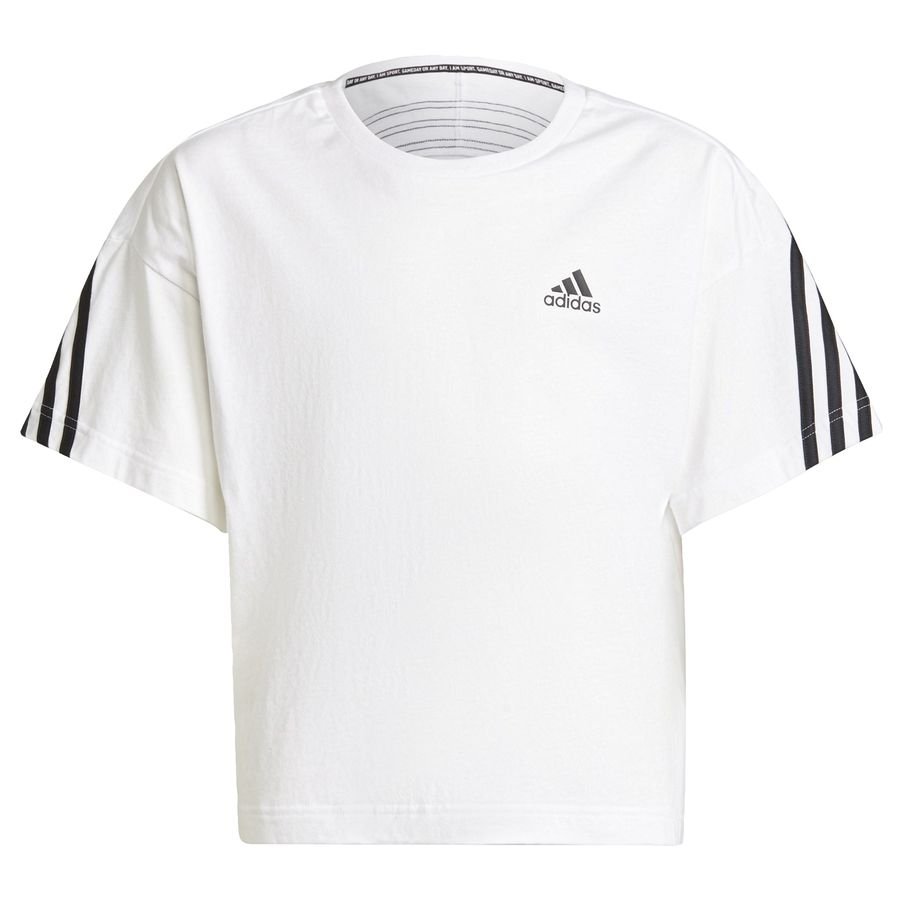 adidas Organic Cotton Future Icons Sport 3-Stripes Loose T-shirt Hvid Børn thumbnail