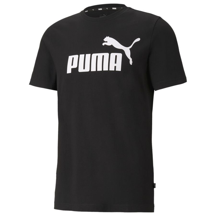 PUMA T-Shirt Essentials Logo - Sort/Hvid