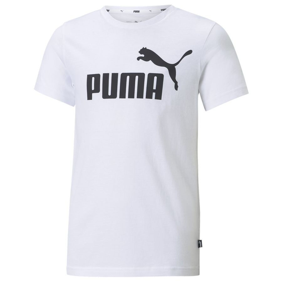 Bilde av Puma T-skjorte Essential Logo Tee - Hvit Barn, Størrelse ['s/140 Cm']