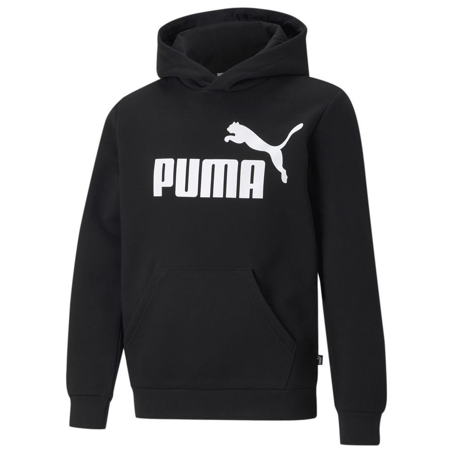 PUMA Hættetrøje Essentials Big Logo - Sort/Hvid Børn