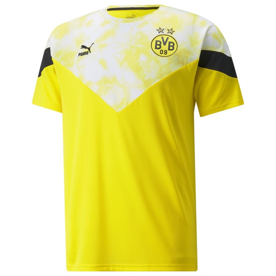 Dortmund T-Shirt Iconic - Gul/Vit
