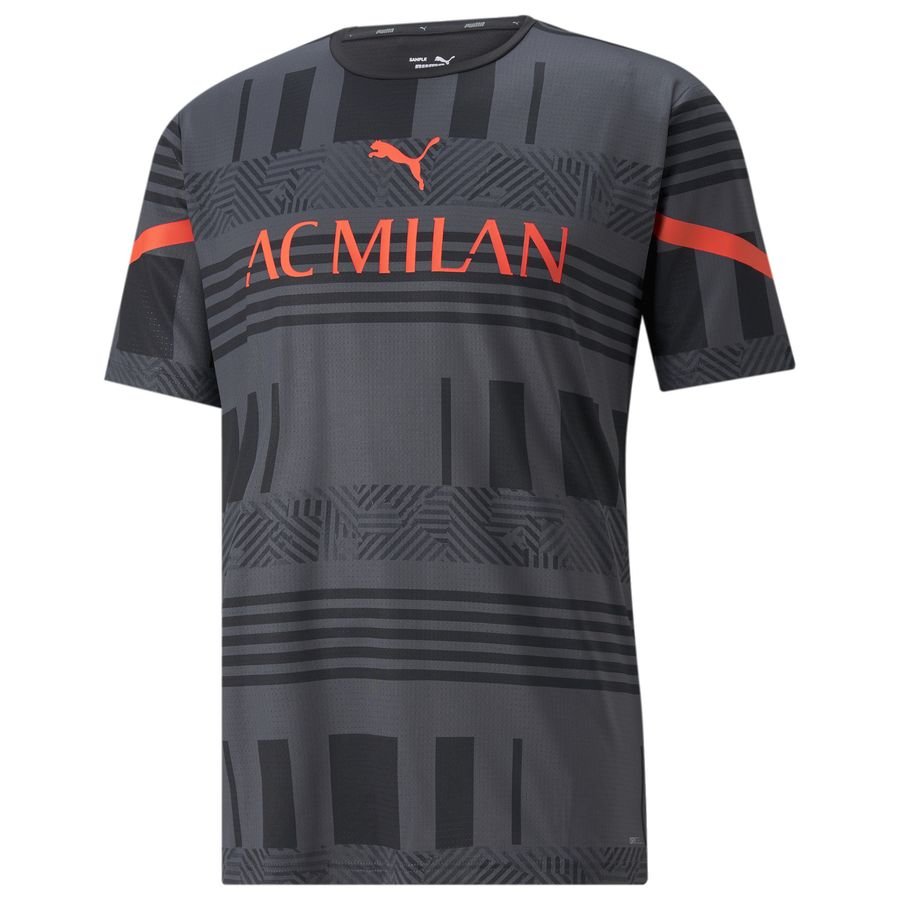 Milan Tränings T-Shirt Pre Match - Svart/Röd