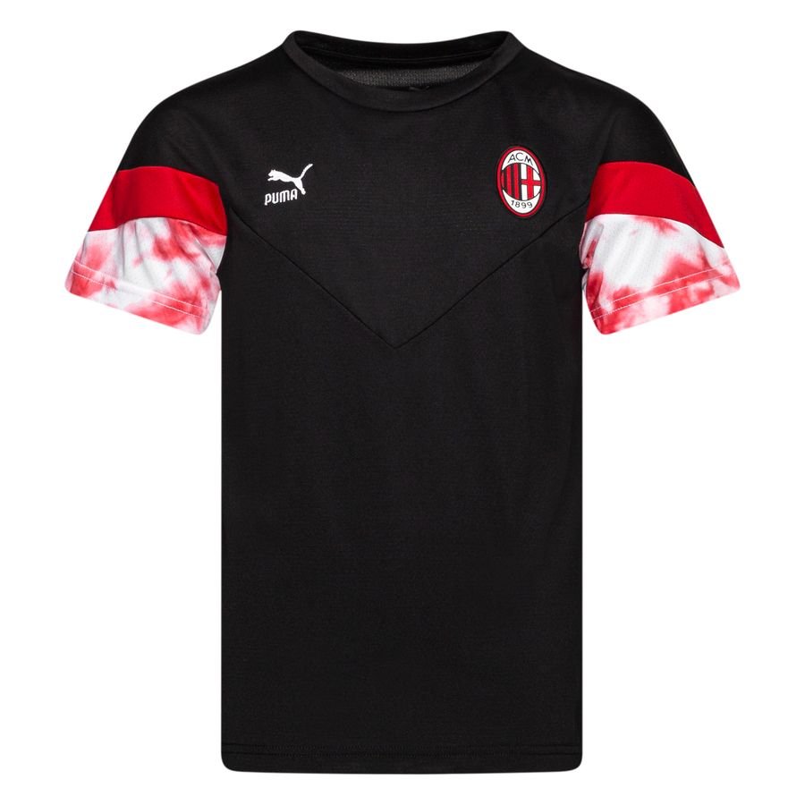 Milan T-Shirt Iconic - Svart/Röd Barn
