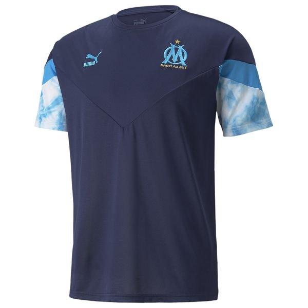Marseille T-Shirt Iconic - Navy/Blau/Weiß | www.unisportstore.de