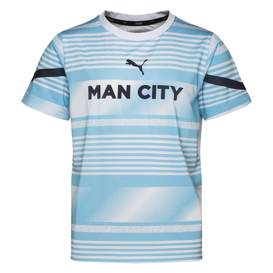 Manchester City Trænings T-Shirt Pre Match - Grå/Navy Børn thumbnail