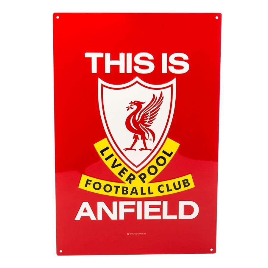 Liverpool FC Liverpool Bord Metal - Rood/Wit