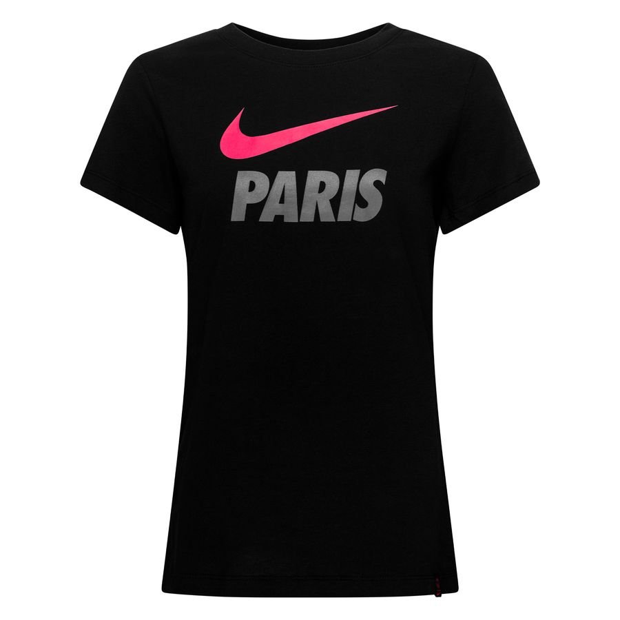 Paris Saint-Germain T-Shirt Swoosh Club - Svart/Rosa Dam