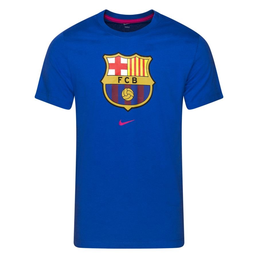 Barcelona T-Shirt Evergreen Crest - Blå/Rosa