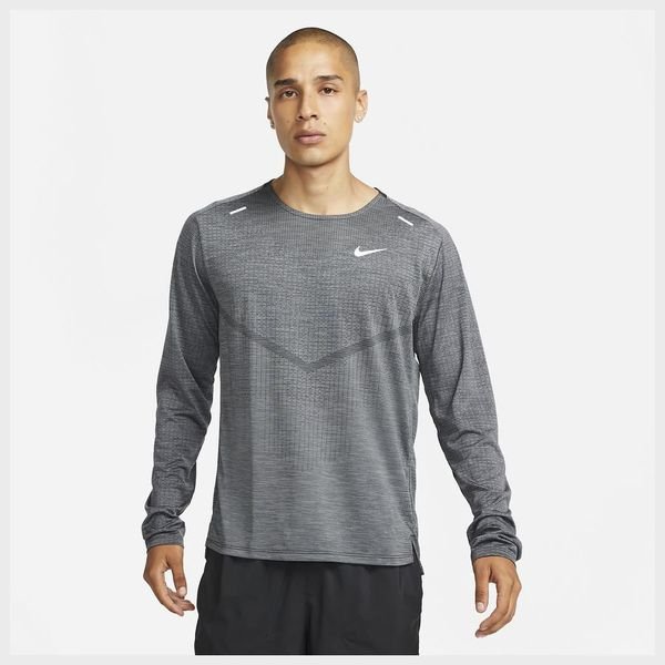 Nike Running Shirt Dri-FIT ADV Techknit - Grey Heather | www ...