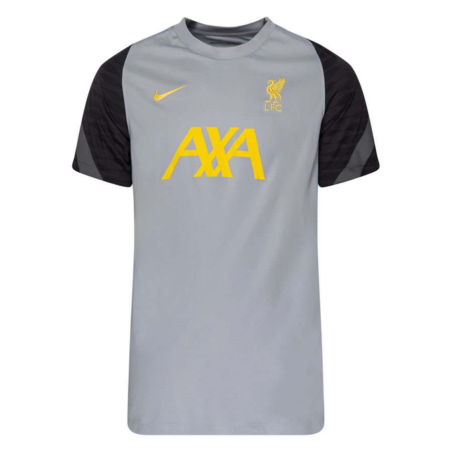 Liverpool Tränings T-Shirt Dri-FIT Strike - Grå/Gul Barn