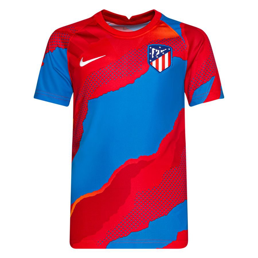 Atletico Madrid Tränings T-Shirt Pre Match - Röd/Vit Barn