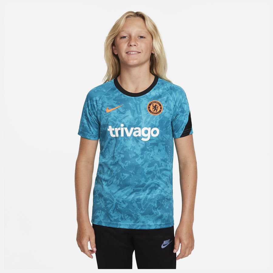 Chelsea Tränings T-Shirt Dri-FIT Pre Match - Blå/Svart/Orange Barn