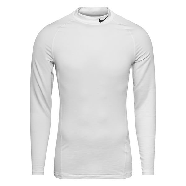 Aske Empirisk skab Nike Pro Warm Compression Mock - White/Black Long Sleeves |  www.unisportstore.com