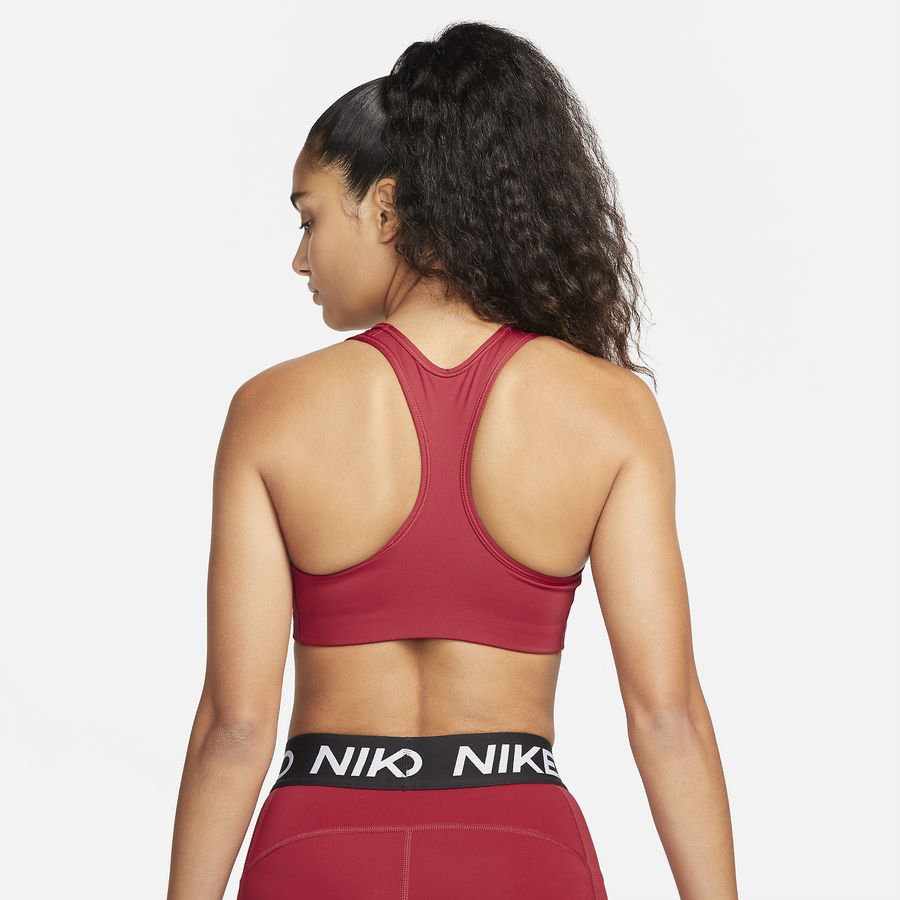 Nike Sports Bra Swoosh Non-pad - Pomegranate/Black Woman