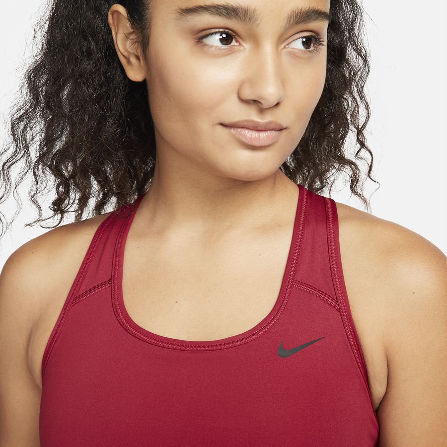 Nike Sports Bra Swoosh Non-pad - Pomegranate/Black Woman