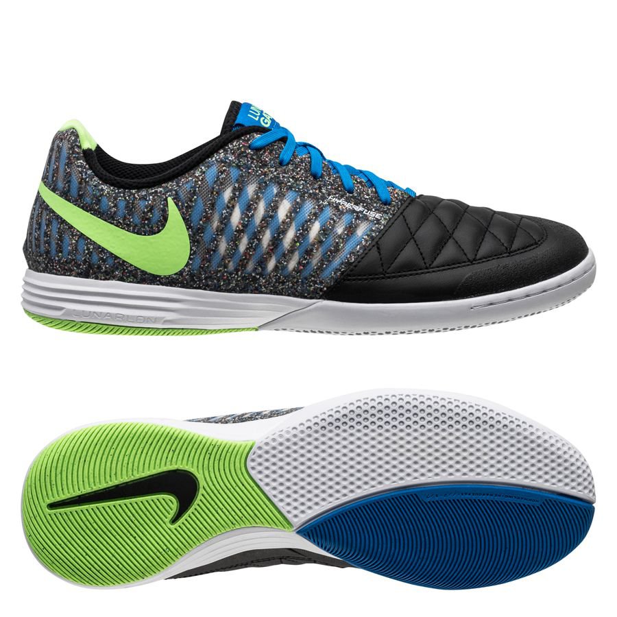 Nike Lunargato II IC - Hvid/Sort/Blå thumbnail