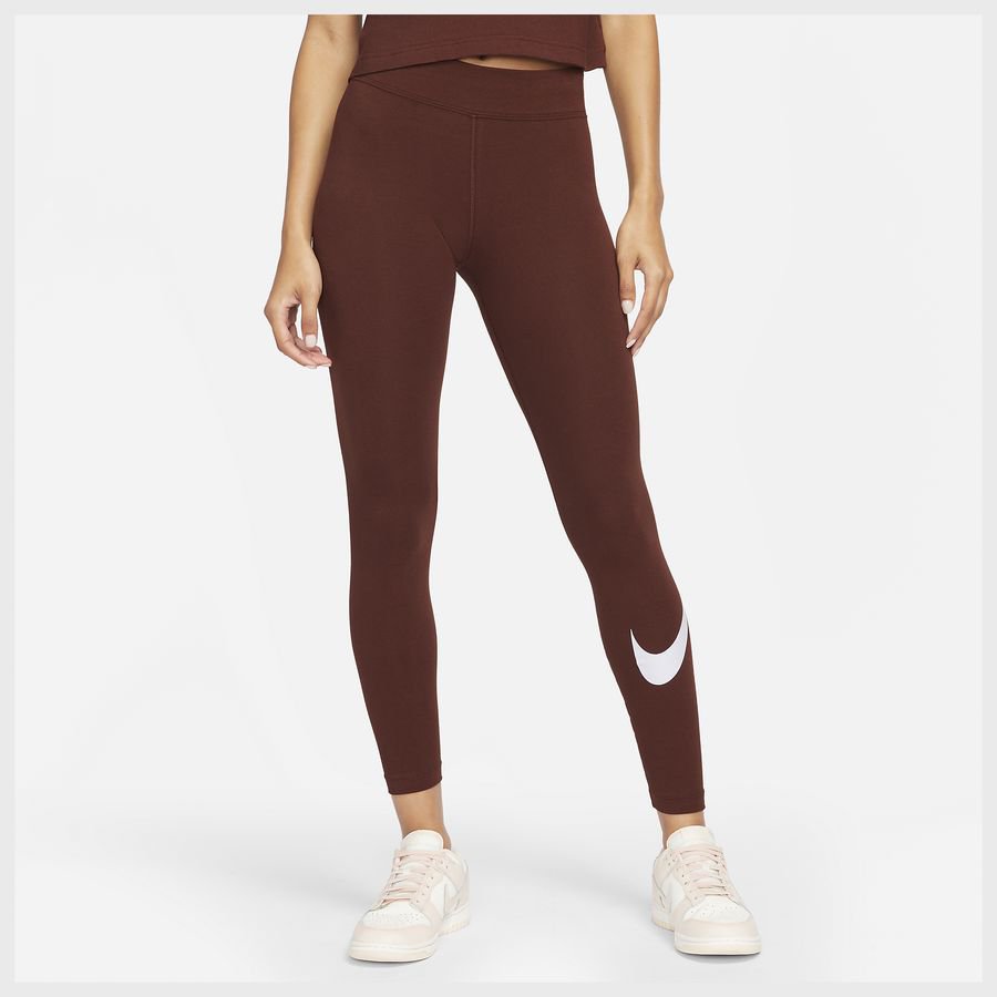 Nike Sportswear Essential-Swoosh-leggings med mellemhøj talje til kvinder thumbnail