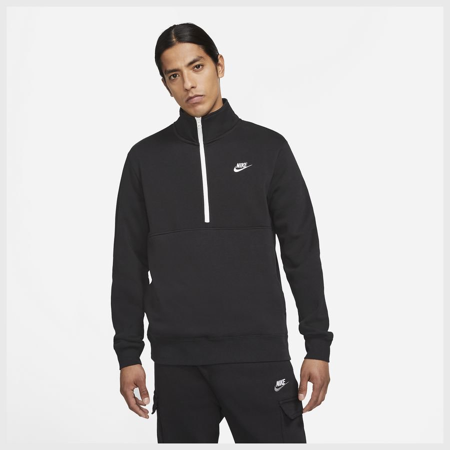 Nike Sportswear Club-pullover med børstet bagside og halv lynlås til mænd thumbnail