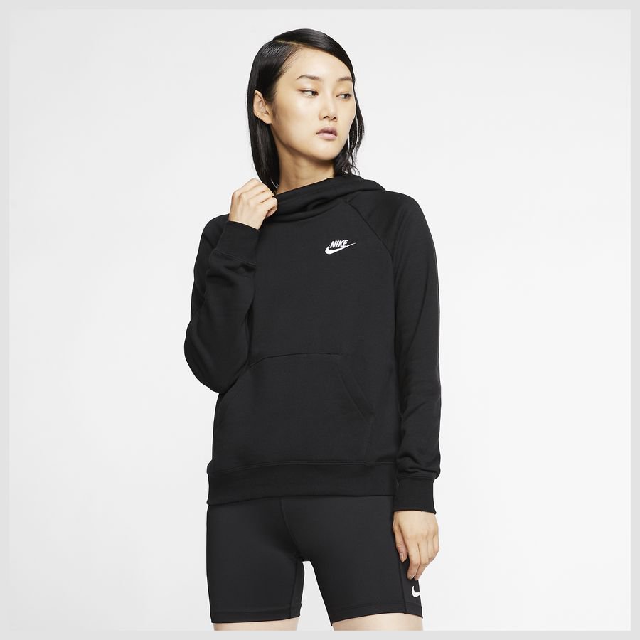 Nike Sportswear Essential-pullover-hættetrøje i fleece med høj krave til kvinder thumbnail