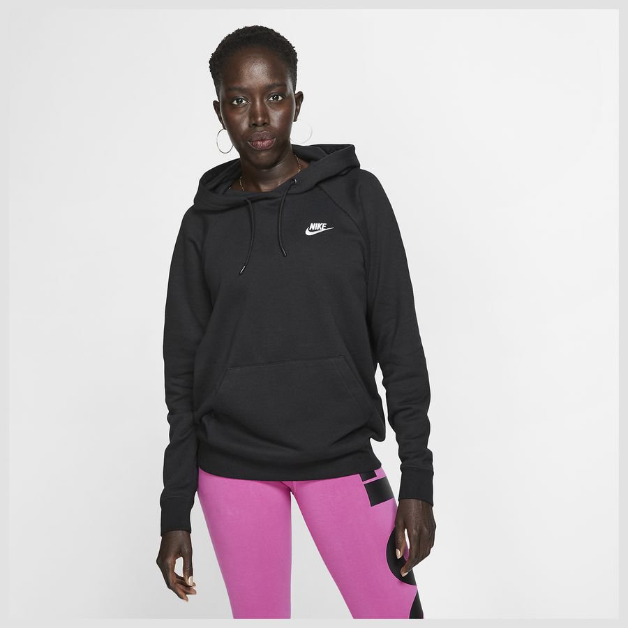 Nike Sportswear Essential-pullover-hættetrøje i fleece til kvinder thumbnail
