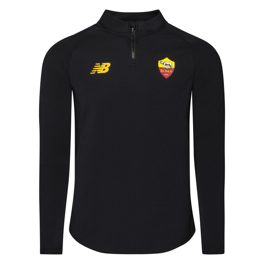 AS Roma Tränings T-Shirt Midlayer - Svart/Gul