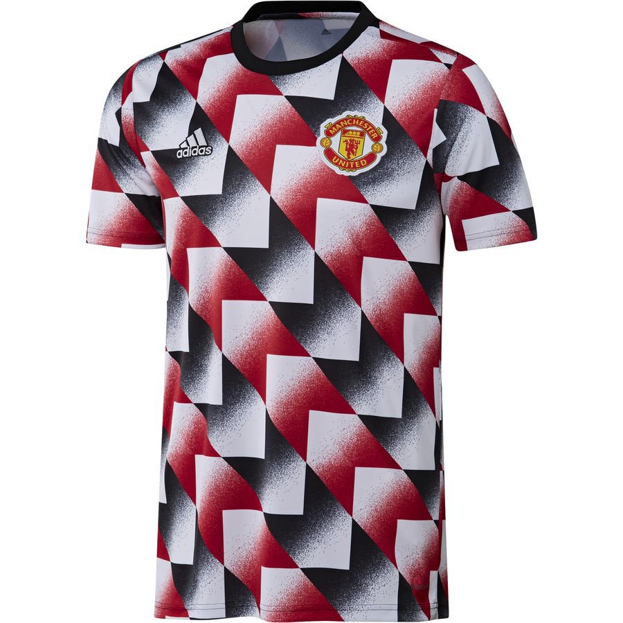 Manchester United Trænings T-Shirt Pre Match - Hvid/Rød/Sort thumbnail