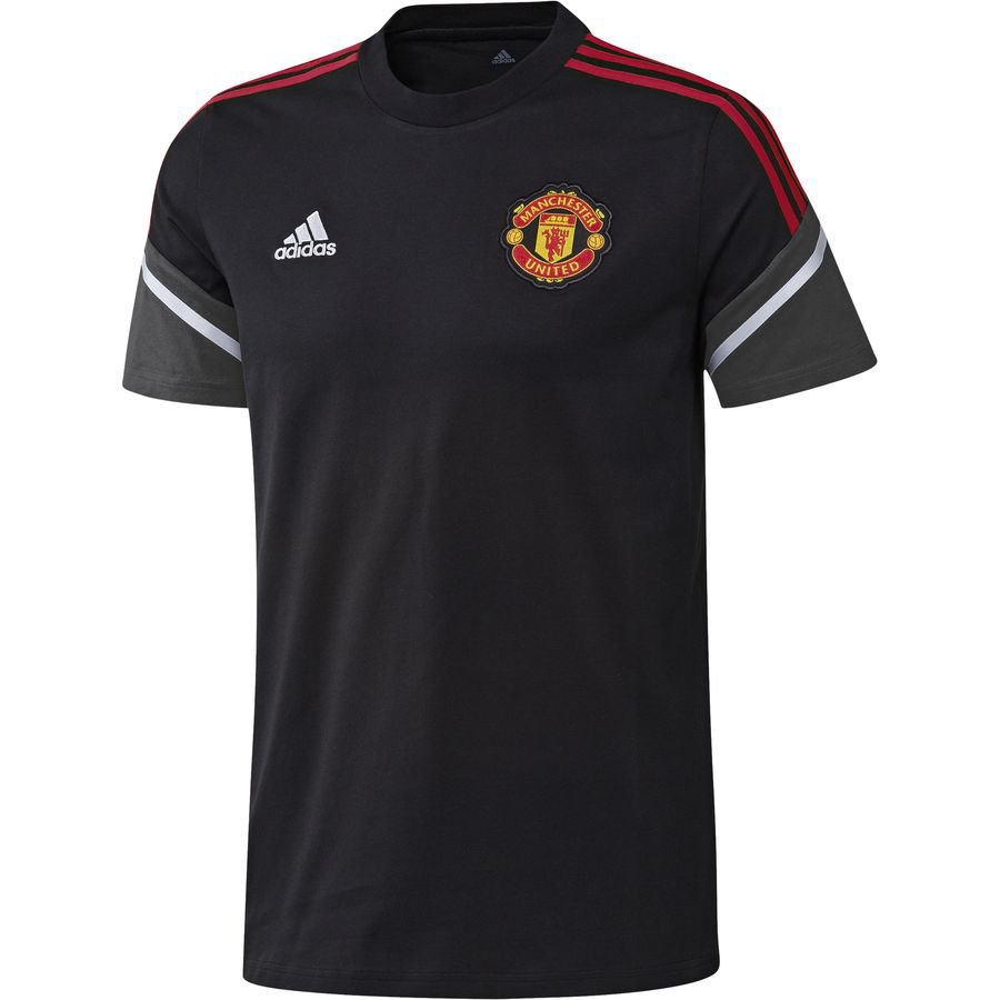 Manchester United Tränings T-Shirt Tiro - Svart/Röd/Grå